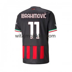 Koszulka AC Milan Ibrahimović 11 Męska Stroje Domowe 2022-2023 Krótkie Rękawy