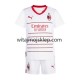 Koszulka AC Milan Dziecięca Stroje Wyjazdowe 2022-2023 Krótkie Rękawy