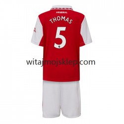 Koszulka Arsenal Thomas Partey 5 Dziecięca Stroje Domowe 2022-2023 Krótkie Rękawy