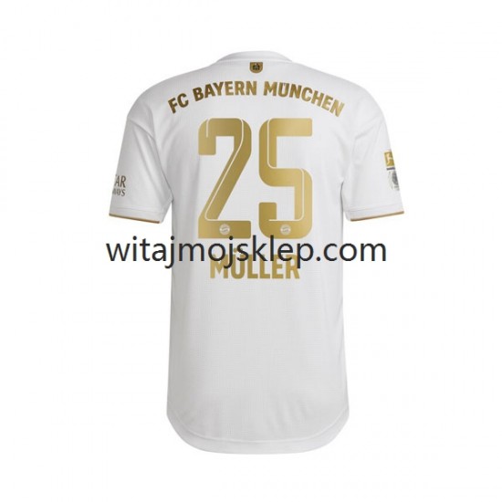 Koszulka Bayern Monachium Thomas Muller 25 Męska Stroje Wyjazdowe 2022-2023 Krótkie Rękawy