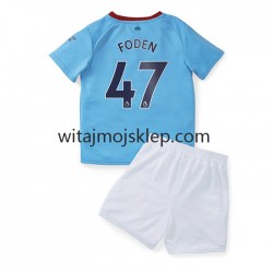 Koszulka Manchester City Foden 47 Dziecięca Stroje Domowe 2022-2023 Krótkie Rękawy