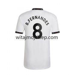 Koszulka Manchester United Bruno Fernandes 8 Męska Stroje Wyjazdowe 2022-2023 Krótkie Rękawy