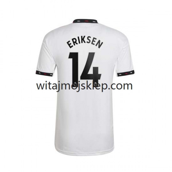 Koszulka Manchester United Christian Eriksen 14 Męska Stroje Wyjazdowe 2022-2023 Krótkie Rękawy