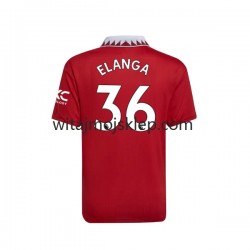 Koszulka Manchester United Elanga 36 Męska Stroje Domowe 2022-2023 Krótkie Rękawy