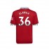 Koszulka Manchester United Elanga 36 Męska Stroje Domowe 2022-2023 Krótkie Rękawy