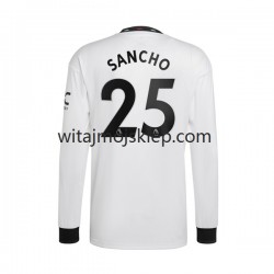 Koszulka Manchester United Jadon Sancho 25 Męska Stroje Wyjazdowe 2022-2023 Długie Rękawy