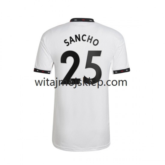 Koszulka Manchester United Jadon Sancho 25 Męska Stroje Wyjazdowe 2022-2023 Krótkie Rękawy