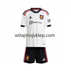 Koszulka Manchester United Dziecięca Stroje Wyjazdowe 2022-2023 Krótkie Rękawy