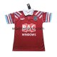 Koszulka West Ham United Retro Męska Stroje Domowe 1991-1992 Krótkie Rękawy