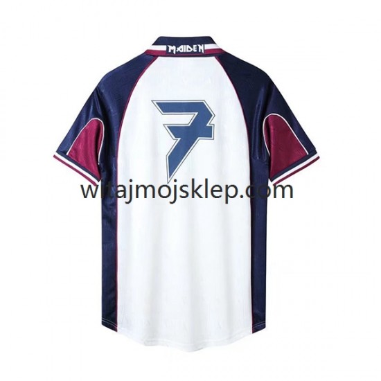 Koszulka West Ham United Iron Maiden Retro Męska Stroje Wyjazdowe 1999 Krótkie Rękawy