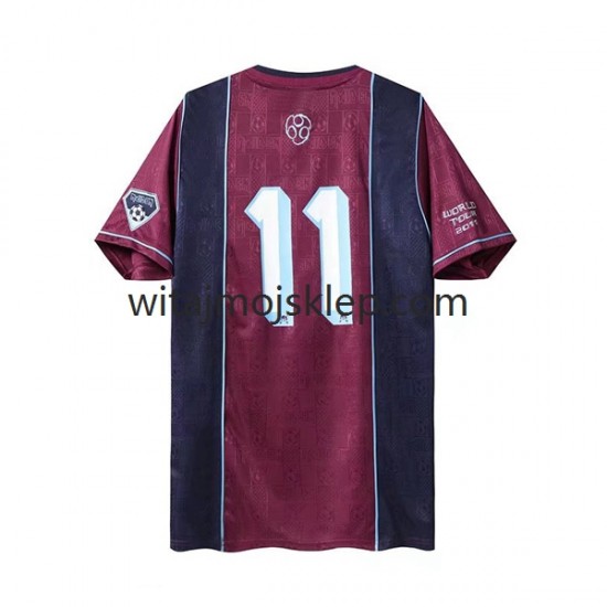 Koszulka West Ham United Iron Maiden Retro Męska Stroje Wyjazdowe 2011 Krótkie Rękawy