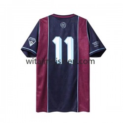 Koszulka West Ham United Iron Maiden Retro Męska Stroje Domowe 2011 Krótkie Rękawy
