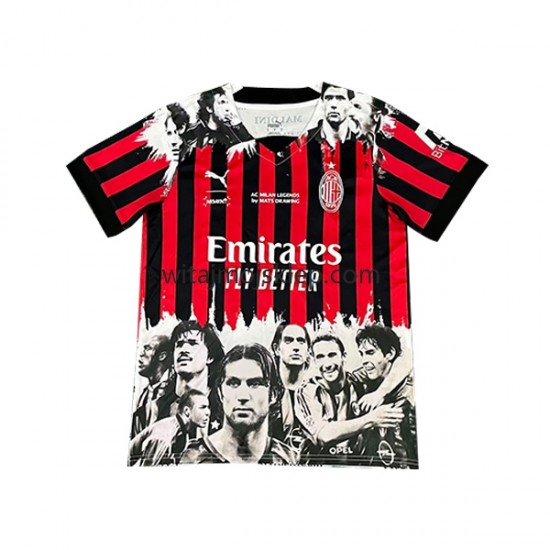 Koszulka AC Milan Commemorative Edition Męska Stroje Domowe 2022-2023 Krótkie Rękawy