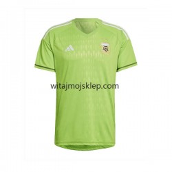 Koszulka Reprezentacja Argentyny Bramkarskie Męska Stroje Wyjazdowe World Cup 2022 Krótkie Rękawy