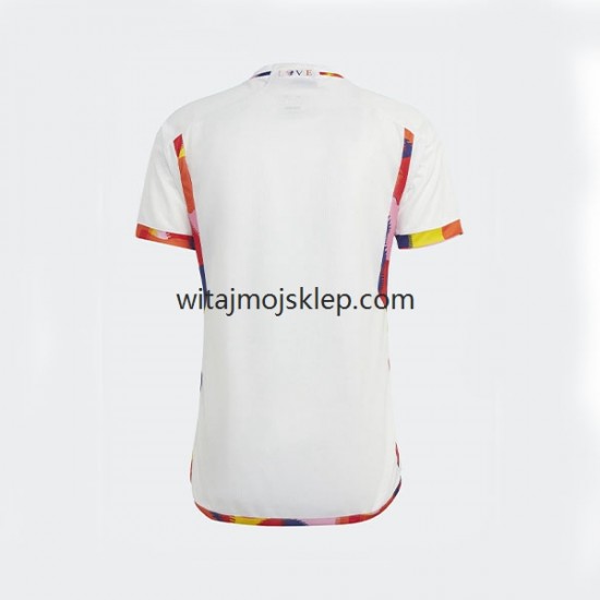 Koszulka Reprezentacja Belgii Męska Stroje Wyjazdowe World Cup 2022 Krótkie Rękawy