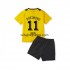 Koszulka Borussia Dortmund Marco Reus 11 Dziecięca Stroje Domowe 2022-2023 Krótkie Rękawy