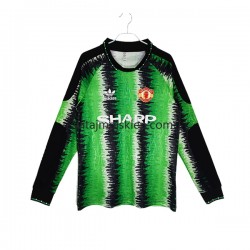 Koszulka Manchester United Bramkarskie Retro Męska Stroje Domowe 1990-1991 Długie Rękawy