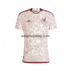 Koszulka Reprezentacja Meksyku Męska Stroje Wyjazdowe World Cup 2022 Krótkie Rękawy