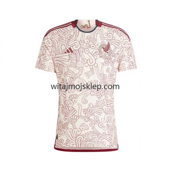 Koszulka Reprezentacja Meksyku Męska Stroje Wyjazdowe World Cup 2022 Krótkie Rękawy