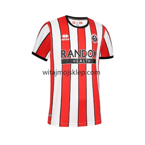 Koszulka Sheffield United Męska Stroje Domowe 2022-2023 Krótkie Rękawy