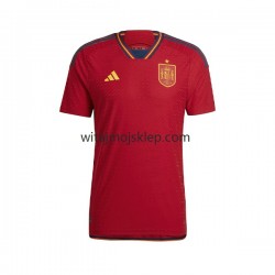 Koszulka Reprezentacja Hiszpanii Męska Stroje Domowe World Cup 2022 Krótkie Rękawy