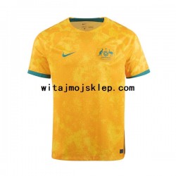 Koszulka Reprezentacja Australii Męska Stroje Domowe World Cup 2022 Krótkie Rękawy
