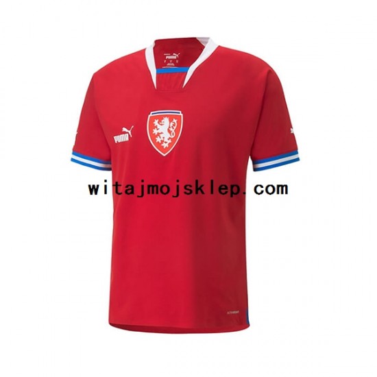 Koszulka Reprezentacja Czech Męska Stroje Domowe 2022 Krótkie Rękawy