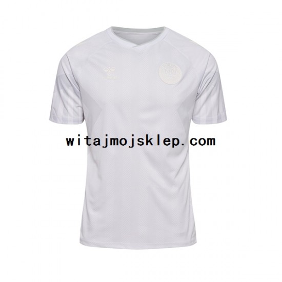 Koszulka Reprezentacja Danii Męska Stroje Wyjazdowe World Cup 2022 Krótkie Rękawy