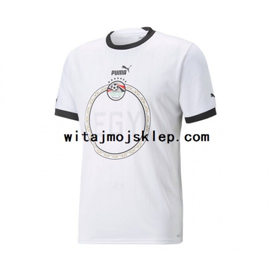 Koszulka Reprezentacja Egiptu Męska Stroje Wyjazdowe 2022 Krótkie Rękawy