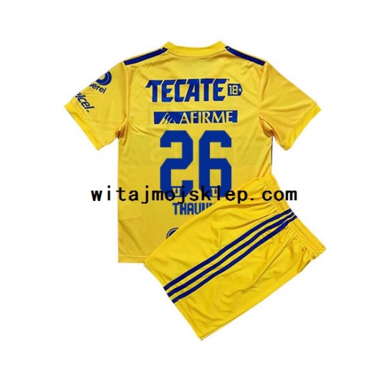 Koszulka Tigres UANL Florian Thauvin 26 Dziecięca Stroje Domowe 2022-2023 Krótkie Rękawy