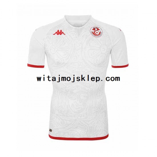 Koszulka Reprezentacja Tunezji Męska Stroje Wyjazdowe World Cup 2022 Krótkie Rękawy