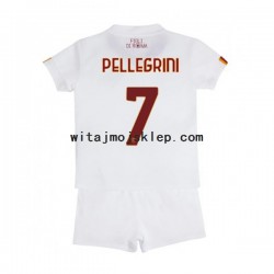 Koszulka AS Roma Lorenzo Pellegrini 7 Dziecięca Stroje Wyjazdowe 2022-2023 Krótkie Rękawy