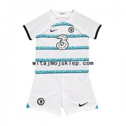 Koszulka Chelsea Dziecięca Stroje Wyjazdowe 2022-2023 Krótkie Rękawy