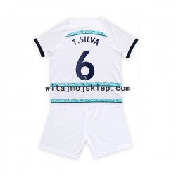 Koszulka Chelsea T. Silva 6 Dziecięca Stroje Wyjazdowe 2022-2023 Krótkie Rękawy