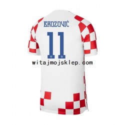 Koszulka Reprezentacja Chorwacji Brozovic 11 Męska Stroje Domowe World Cup 2022 Krótkie Rękawy