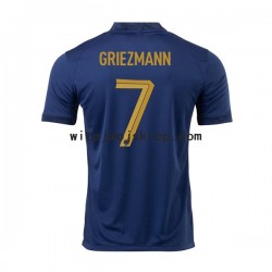 Koszulka Reprezentacja Francji Griezmann 7 Męska Stroje Domowe World Cup 2022 Krótkie Rękawy