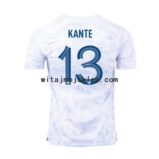 Koszulka Reprezentacja Francji Kante 13 Męska Stroje Wyjazdowe World Cup 2022 Krótkie Rękawy