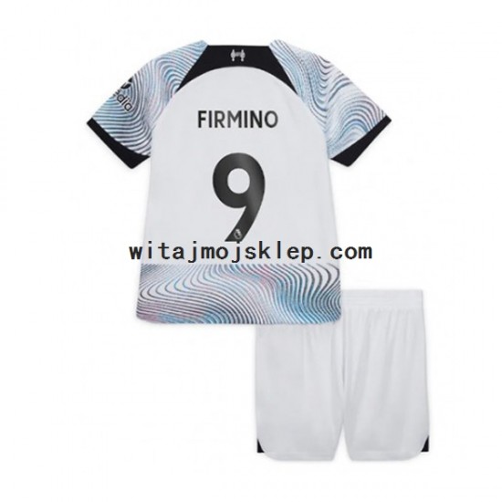 Koszulka Liverpool Roberto Firmino 9 Dziecięca Stroje Wyjazdowe 2022-2023 Krótkie Rękawy