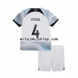 Koszulka Liverpool Virgil van Dijk Dziecięca Stroje Wyjazdowe 2022-2023 Krótkie Rękawy