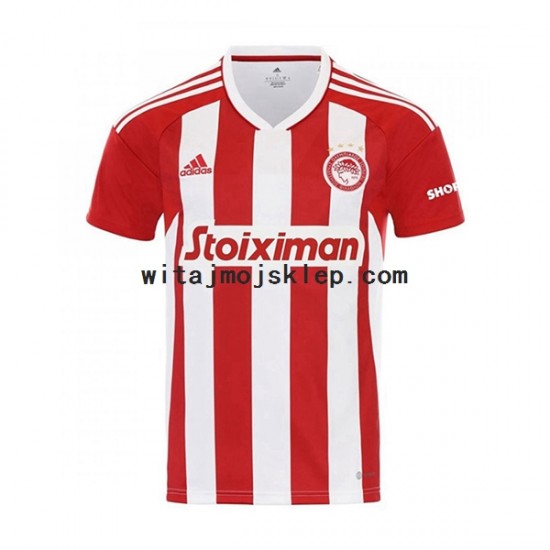 Koszulka Olympiacos Męska Stroje Domowe 2022-2023 Krótkie Rękawy