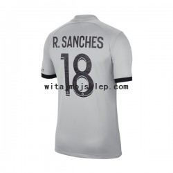 Koszulka Paris Saint-Germain R.Sanches 18 Męska Stroje Wyjazdowe 2022-2023 Krótkie Rękawy