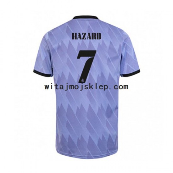 Koszulka Real Madryt Eden Hazard 7 Męska Stroje Wyjazdowe 2022-2023 Krótkie Rękawy