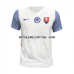 Koszulka Reprezentacja Słowacji Męska Stroje Wyjazdowe 2022-2023 Krótkie Rękawy