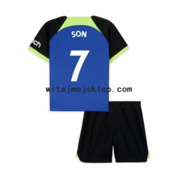 Koszulka Tottenham Hotspur Son Heung-min 7 Dziecięca Stroje Wyjazdowe 2022-2023 Krótkie Rękawy