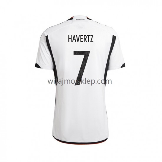 Koszulka Reprezentacja Niemiec Havertz 7 Męska Stroje Domowe World Cup 2022 Krótkie Rękawy