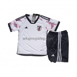 Koszulka Reprezentacja Japonii Dziecięca Stroje Wyjazdowe World Cup 2022 Krótkie Rękawy