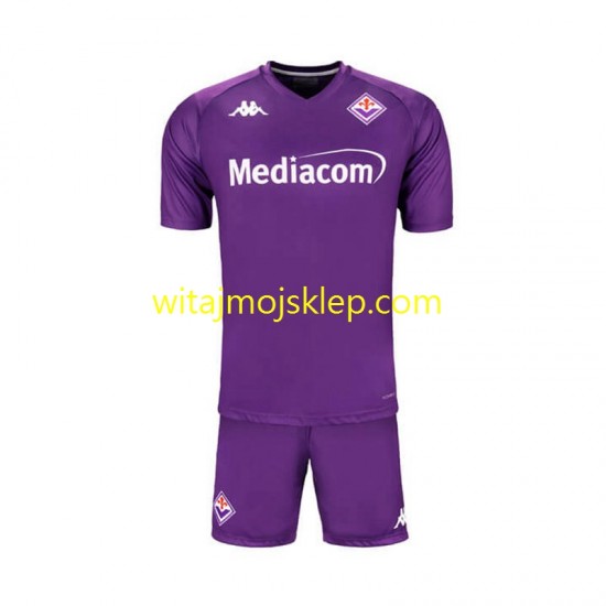 Koszulka Fiorentina Dziecięca Stroje Domowe 2024-2025 Krótkie Rękawy