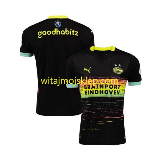 Koszulka PSV Eindhoven Męska Stroje Wyjazdowe 2024-2025 Krótkie Rękawy