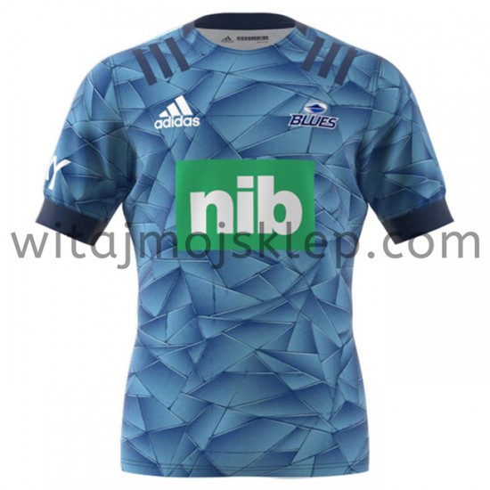 Koszulka Auckland Blues Rugby Stroje Domowe 2020 Krótkie Rękawy