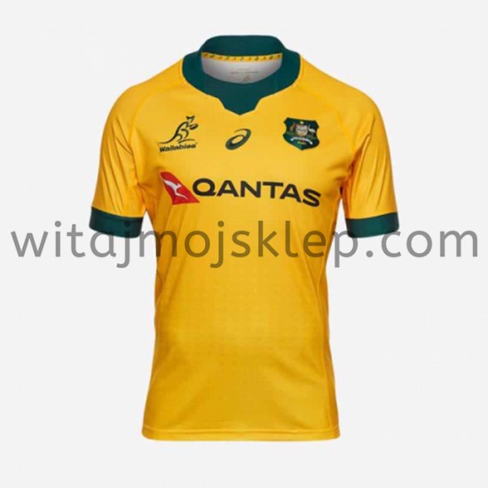 Koszulka Reprezentacja Australii w Rugby Stroje Wyjazdowe 2021 Krótkie Rękawy